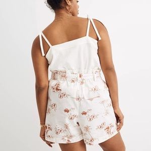 Madewell Paperbag Shorts in Paradise Toile